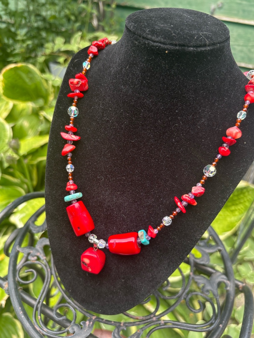 Artisan real Coral necklace.